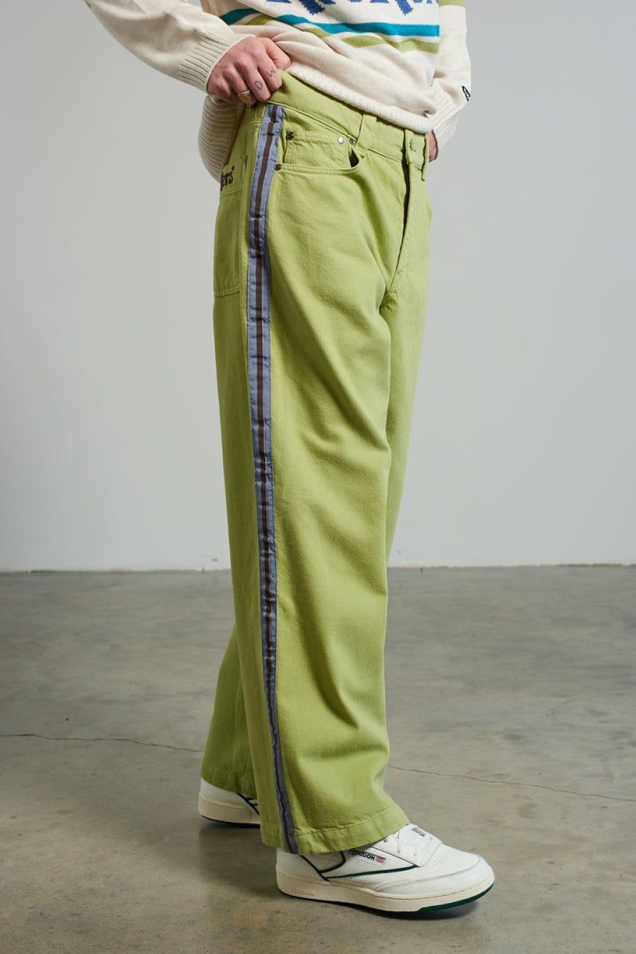 Men'S * | The Ragged Priest New Arrivals Kickers Classics Green Skate Pant