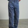 Men'S * | The Ragged Priest New Arrivals Kickers Classic Blue Cord & Drill Panel Pant