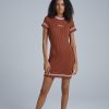 Women'S * | The Ragged Priest Kickers Classics Rust Knit Mini Dress