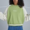 Women'S * | The Ragged Priest Kickers Classics Green Raglan Hoodie