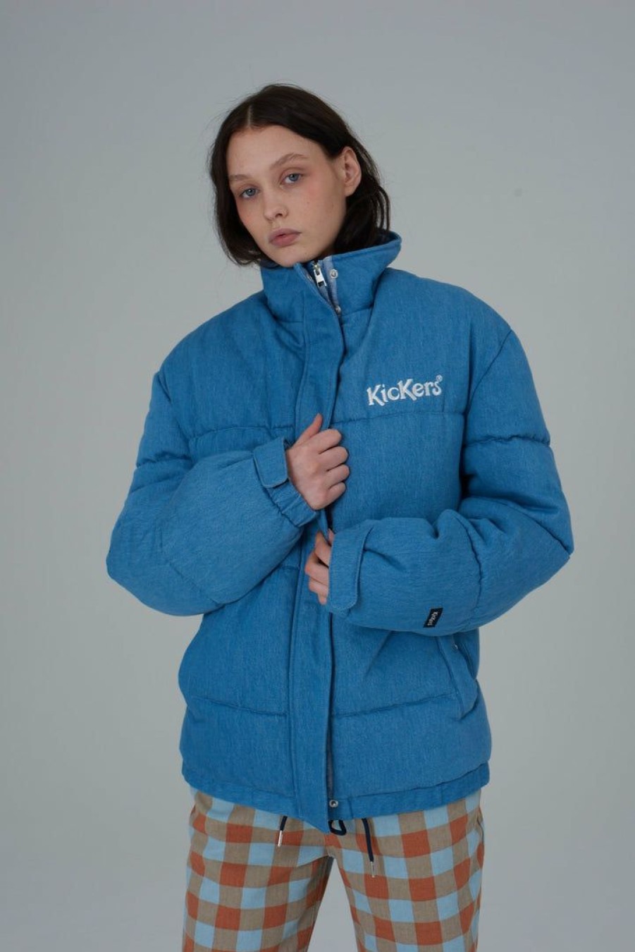 Women'S * | The Ragged Priest Kickers Classics Blue Denim Puffer Women'S