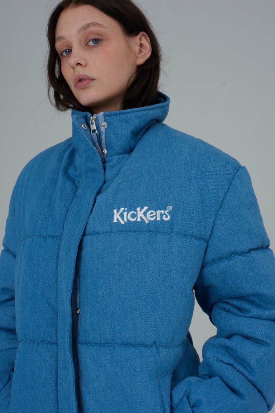 Women'S * | The Ragged Priest Kickers Classics Blue Denim Puffer Women'S