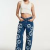 Women'S * | The Ragged Priest Peace Printed Dad Jean