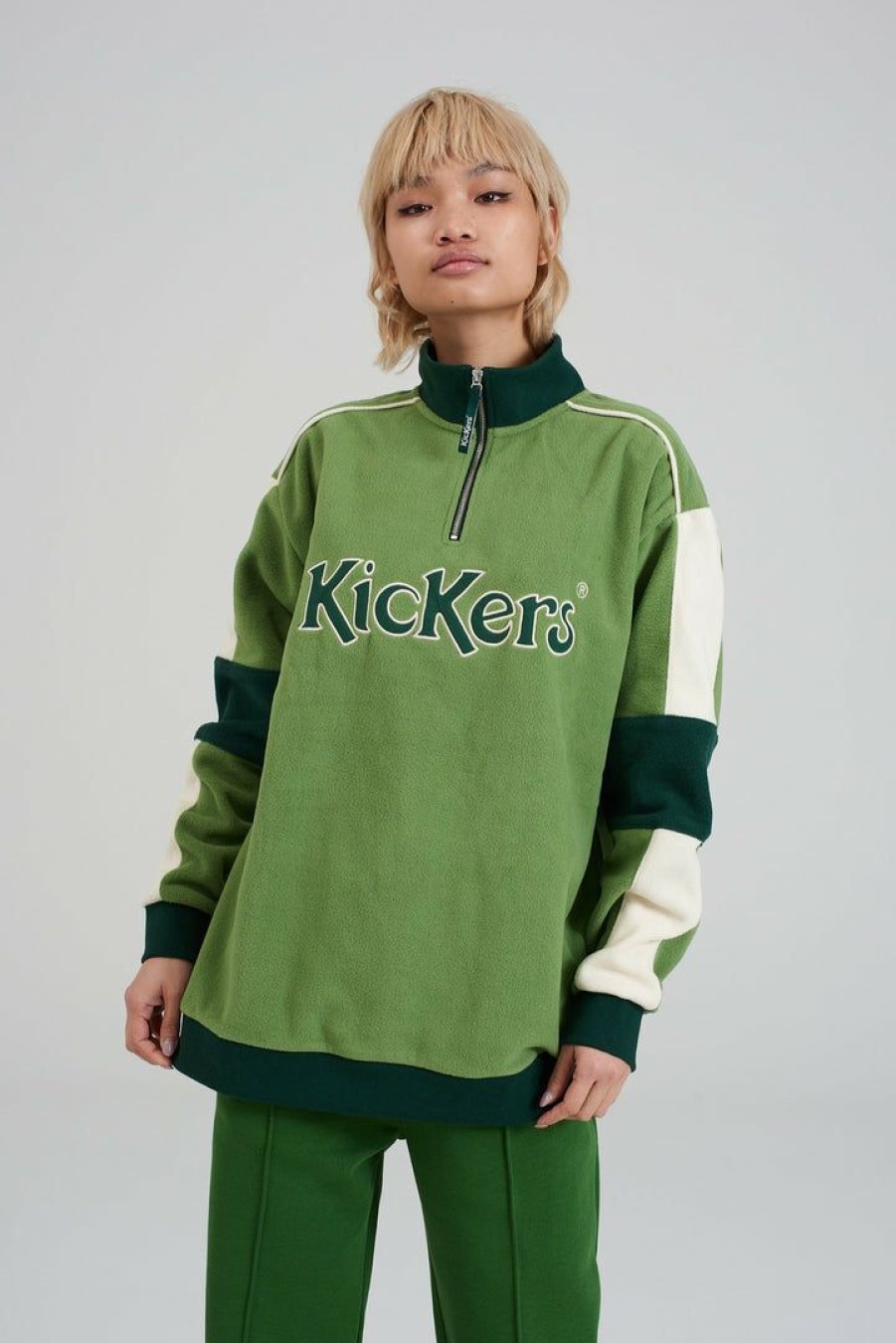 Men'S * | The Ragged Priest Kickers Classics Green Fleece Sweatshirt