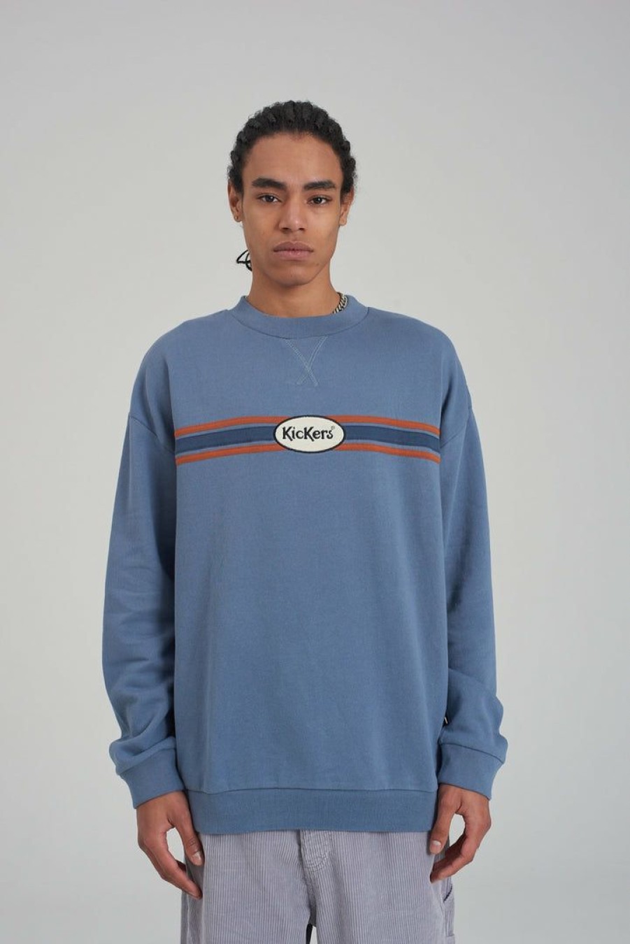 Men'S * | The Ragged Priest Kickers Classics Blue Sweatshirt