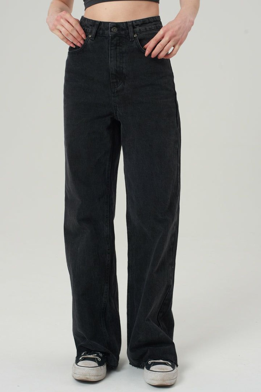 Women'S * | The Ragged Priest Organic Trip Jean Charcoal New Arrivals