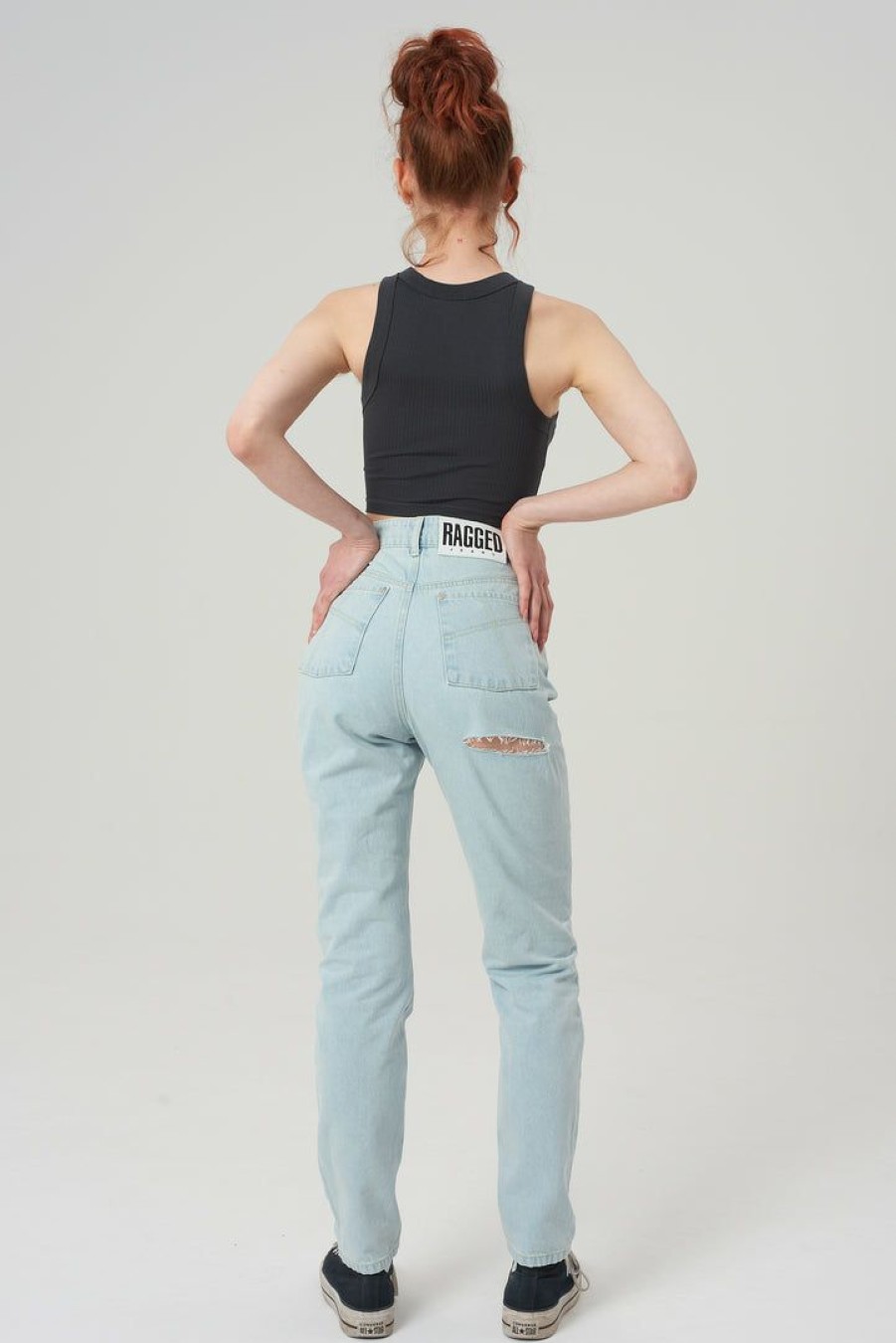 Women'S * | The Ragged Priest Butt Cut Jean Stonewash Women'S