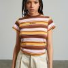 Women'S * | The Ragged Priest New Arrivals Kickers Classics Multi Stripe Ringer Tee