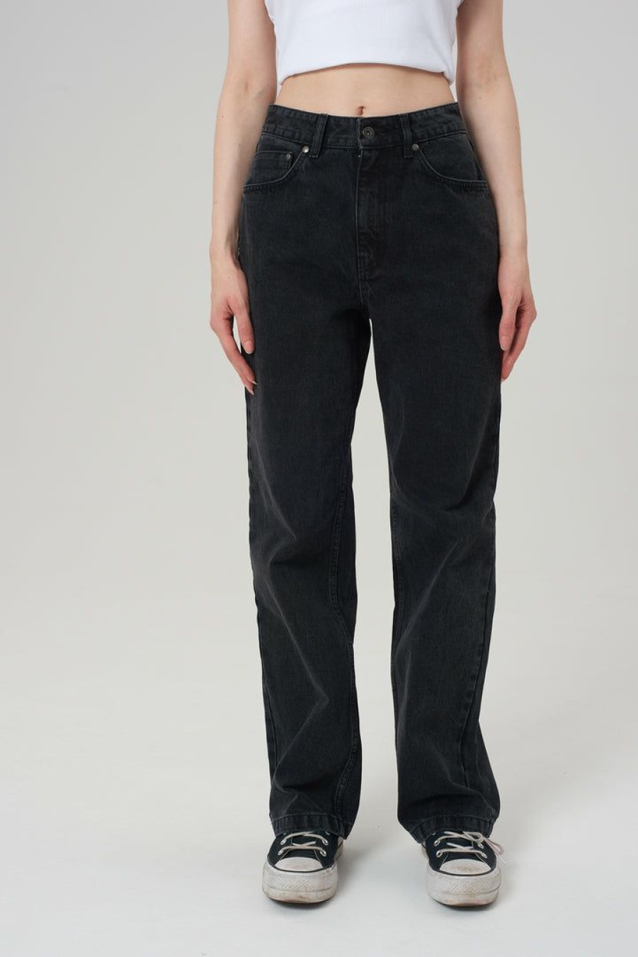 Women'S * | The Ragged Priest Dad Jean Charcoal